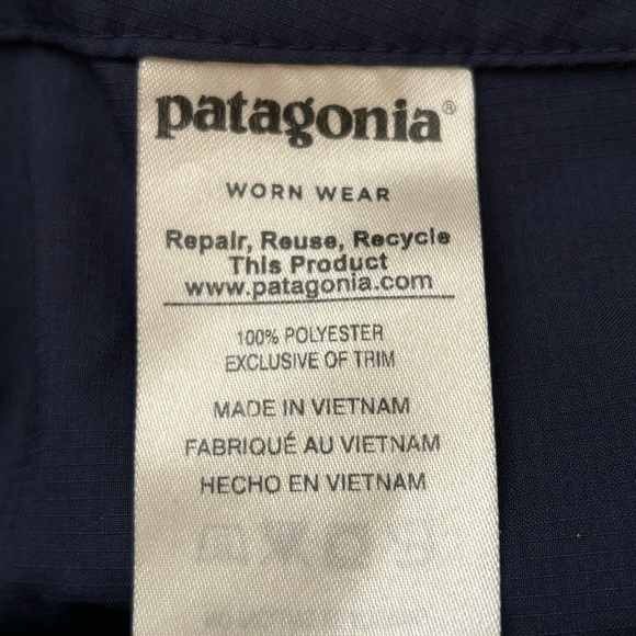 Patagonia Stone Navy Blue High Spy Lightweight Casual Active Pants Sz Women's 4 - Picture 10 of 13